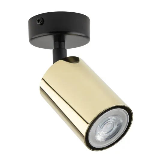Sigma Zoom fekete-sárgaréz mennyezeti spotlámpa (SIG-33506) GU10 1 izzós IP20