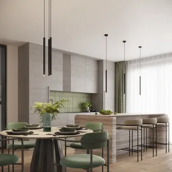 Sollux Arche 3P fekete függesztett lámpa (SOL-SL.1341) G9 3 izzós IP20