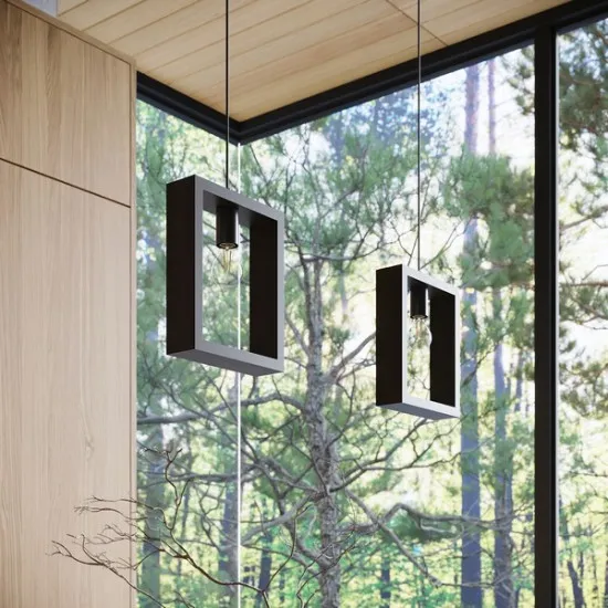 Sollux Aries wenge-fekete függesztett lámpa (SOL-SL.1311) E27 1 izzós IP20