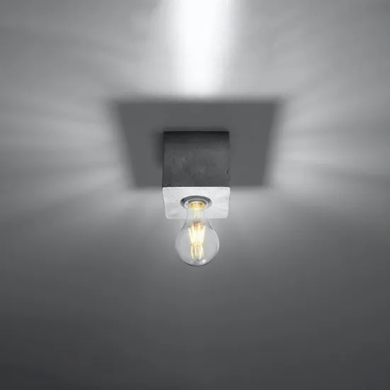 Sollux Ariz szürke mennyezeti lámpa (SOL-SL.0681) E27 1 izzós IP20