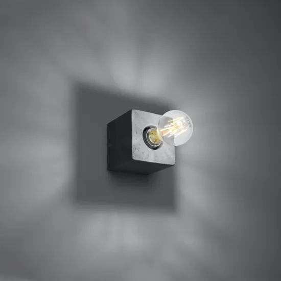 Sollux Ariz szürke fali lámpa (SOL-SL.0682) E27 1 izzós IP20