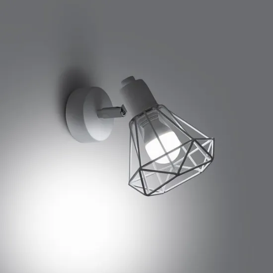 Sollux Artemis 1 fehér falikar (SOL-SL.1102) E14 1 izzós IP20