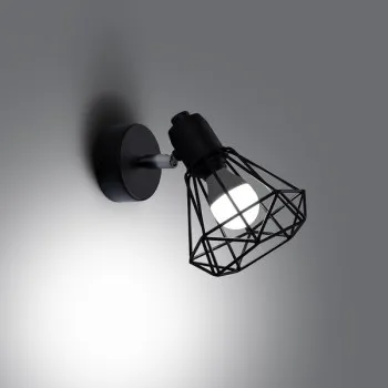 Sollux Artemis 1 fekete falikar (SOL-SL.1105) E14 1 izzós IP20