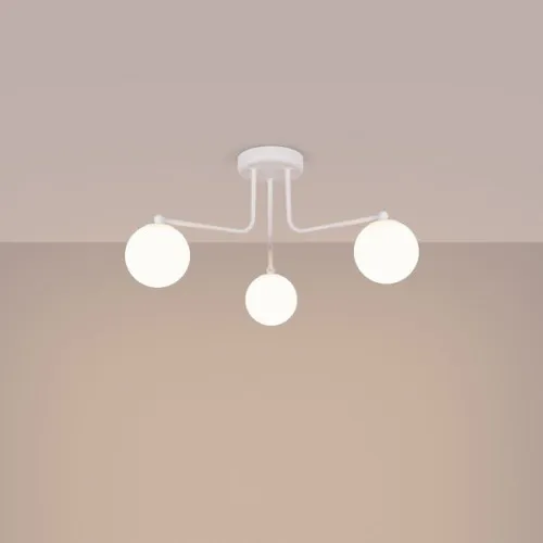 Sollux Astral 3 fehér mennyezeti lámpa (SOL-SL.1659) G9 3 izzós IP20