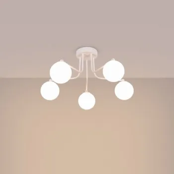 Sollux Astral 5 fehér mennyezeti lámpa (SOL-SL.1660) G9 5 izzós IP20