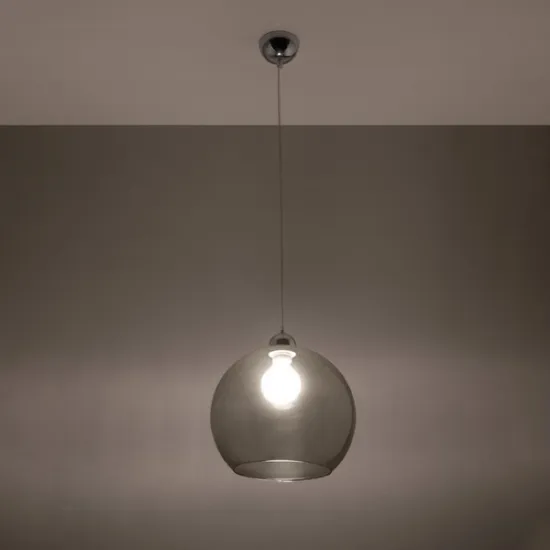 Sollux Ball grafit függesztett lámpa (SOL-SL.0250) E27 1 izzós IP20