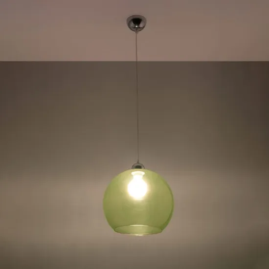 Sollux Ball zöld függesztett lámpa (SOL-SL.0254) E27 1 izzós IP20