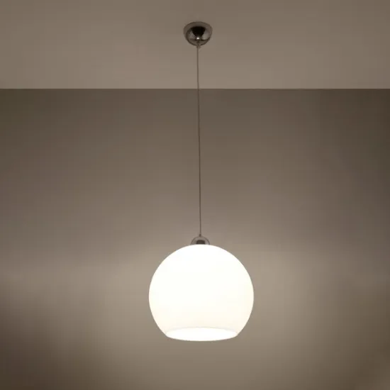 Sollux Ball fehér függesztett lámpa (SOL-SL.0256) E27 1 izzós IP20