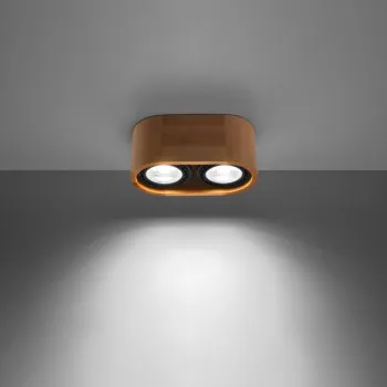 Sollux Basic 2 natúr mennyezeti lámpa (SOL-SL.0914) GU10/ES111 2 izzós IP20