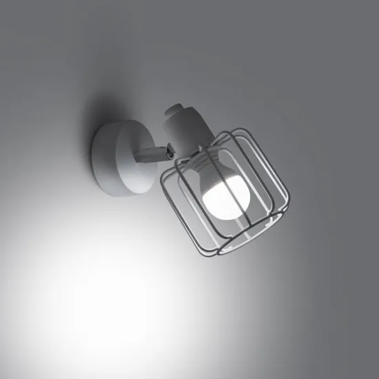 Sollux Beluci 1 fehér falikar (SOL-SL.1111) E14 1 izzós IP20