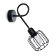Sollux Beluci 1S fekete falikar (SOL-SL.1117) E14 1 izzós IP20
