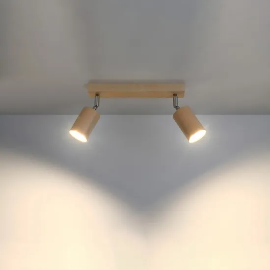 Sollux Berg 2 natúr mennyezeti lámpa (SOL-SL.0702) GU10 2 izzós IP20