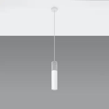 Sollux Borgio 1 szürke-fehér függesztett lámpa (SOL-SL.0647) GU10 1 izzós IP20