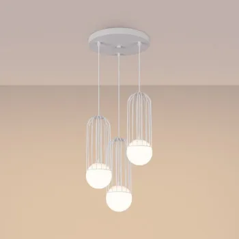 Sollux Brina 3P fehér függesztett lámpa (SOL-SL.1335) G9 3 izzós IP20