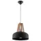 Sollux Casco fekete-natúr függesztett lámpa (SOL-SL.0390) E27 1 izzós IP20