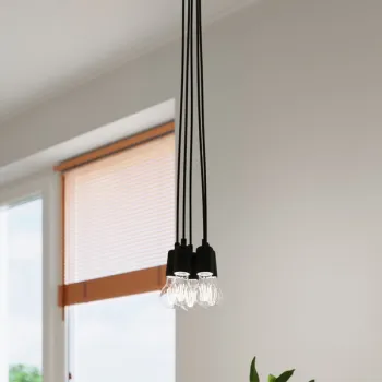 Sollux Diego 1 fekete függesztett lámpa (SOL-SL.0572) E27 1 izzós IP20