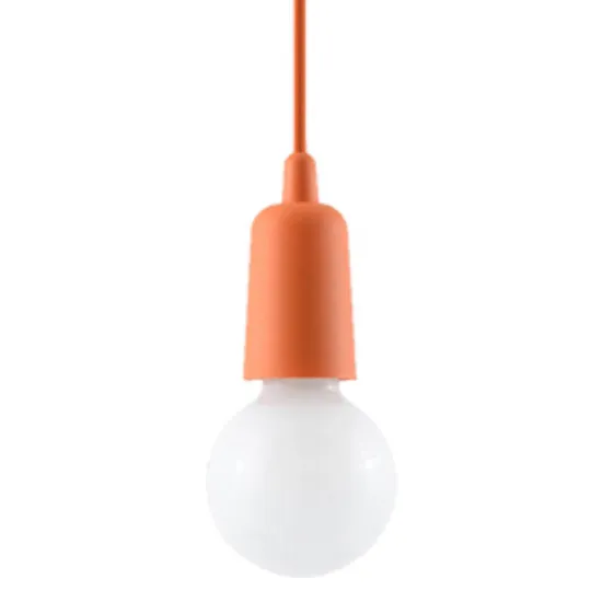 Sollux Diego 1 narancs függesztett lámpa (SOL-SL.0584) E27 1 izzós IP20