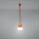 Sollux Diego 3 narancs függesztett lámpa (SOL-SL.0585) E27 3 izzós IP20