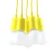 Sollux Diego 5 sárga függesztett lámpa (SOL-SL.0580) E27 5 izzós IP20
