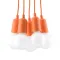 Sollux Diego 5 narancs függesztett lámpa (SOL-SL.0586) E27 5 izzós IP20