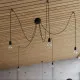 Sollux Edison 3 fekete csillár (SOL-SL.0370) E27 3 izzós IP20