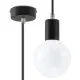 Sollux Edison fekete függesztett lámpa (SOL-SL.0152) E27 1 izzós IP20