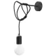 Sollux Edison fekete falikar (SOL-SL.0373) E27 1 izzós IP20