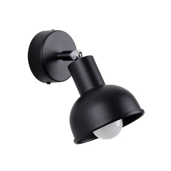 Sollux Elba fekete falikar (SOL-SL.1316) E27 1 izzós IP20