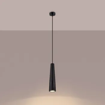 Sollux Electra fekete függesztett lámpa (SOL-SL.1355) GU10 1 izzós IP20