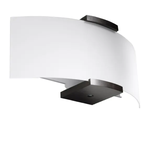 Sollux Emilio wenge-fehér fali lámpa (SOL-SL.0185) E14 2 izzós IP20