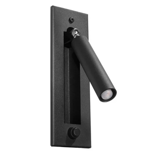 Sollux Enif fekete falikar (SOL-SL.0956) G9 1 izzós IP20
