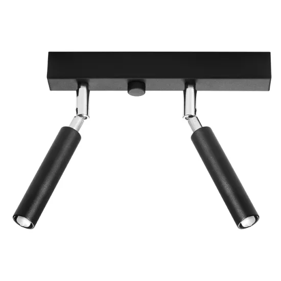 Sollux Eyetech 2 fekete mennyezeti lámpa (SOL-SL.0898) G9 2 izzós IP20
