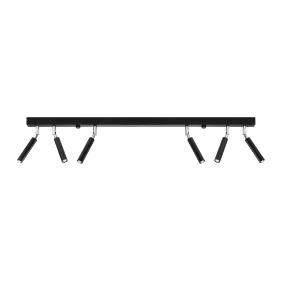 Sollux Eyetech 6 fekete mennyezeti lámpa (SOL-SL.0901) G9 6 izzós IP20
