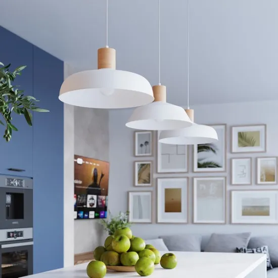 Sollux Fano fehér-natúr függesztett lámpa (SOL-SL.1321) E27 1 izzós IP20 Sollux Fano fehér-natúr függesztett lámpa (SOL-SL.1321) E27 1 izzós IP20