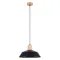 Sollux Fano fekete-natúr függesztett lámpa (SOL-SL.1322) E27 1 izzós IP20