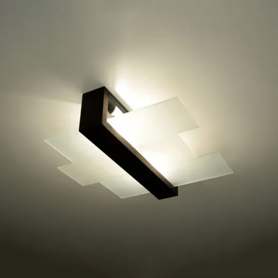 Sollux Feniks 2 wenge-fehér mennyezeti lámpa (SOL-SL.0074) E27 2 izzós IP20