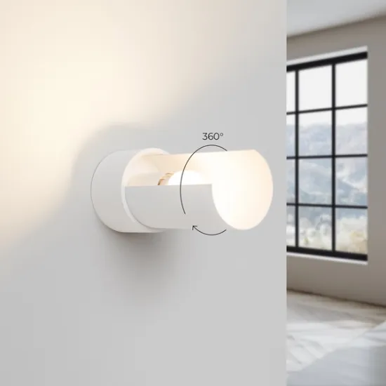 Sollux Flash fehér falikar (SOL-SL.1676) E27 1 izzós IP20