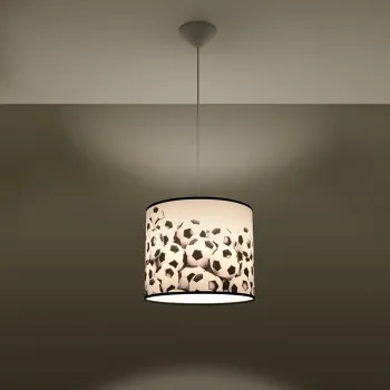 Sollux Football B 30 fehér-fekete gyerek függesztett lámpa (SOL-SL.1426) E27 1 izzós IP20