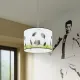Sollux Football C 30 fehér-fekete gyerek függesztett lámpa (SOL-SL.1428) E27 1 izzós IP20