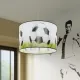 Sollux Football C 40 fehér-fekete gyerek függesztett lámpa (SOL-SL.1429) E27 1 izzós IP20
