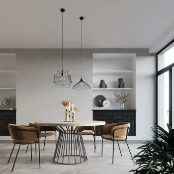 Sollux Gate fekete függesztett lámpa (SOL-SL.0663) E27 1 izzós IP20