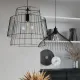 Sollux Gate fekete függesztett lámpa (SOL-SL.0663) E27 1 izzós IP20