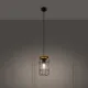 Sollux Gotto fekete-natúr függesztett lámpa (SOL-SL.1263) E27 1 izzós IP20