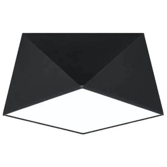 Sollux Hexa 25 fekete mennyezeti lámpa (SOL-SL.0687) E27 1 izzós IP20