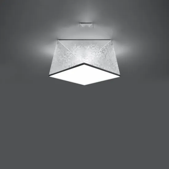 Sollux Hexa 25 ezüst mennyezeti lámpa (SOL-SL.0688) E27 1 izzós IP20