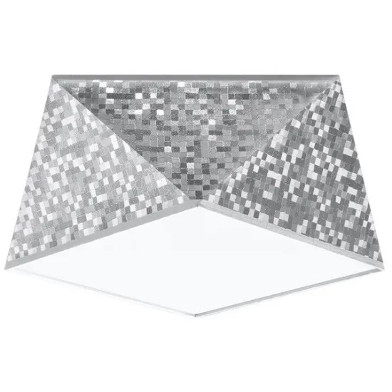 Sollux Hexa 25 ezüst mennyezeti lámpa (SOL-SL.0688) E27 1 izzós IP20