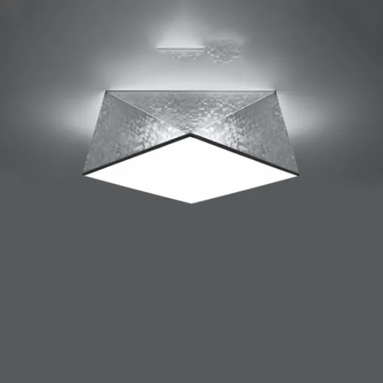 Sollux Hexa 35 ezüst mennyezeti lámpa (SOL-SL.0691) E27 2 izzós IP20
