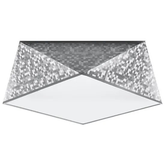 Sollux Hexa 35 ezüst mennyezeti lámpa (SOL-SL.0691) E27 2 izzós IP20