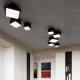 Sollux Hexa 45 fekete mennyezeti lámpa (SOL-SL.0693) E27 3 izzós IP20