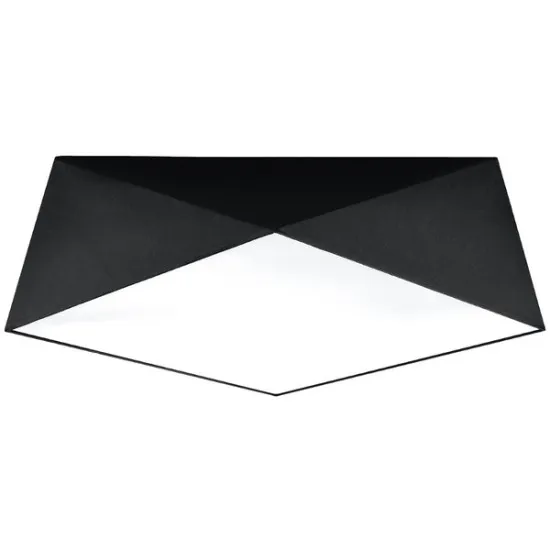 Sollux Hexa 45 fekete mennyezeti lámpa (SOL-SL.0693) E27 3 izzós IP20